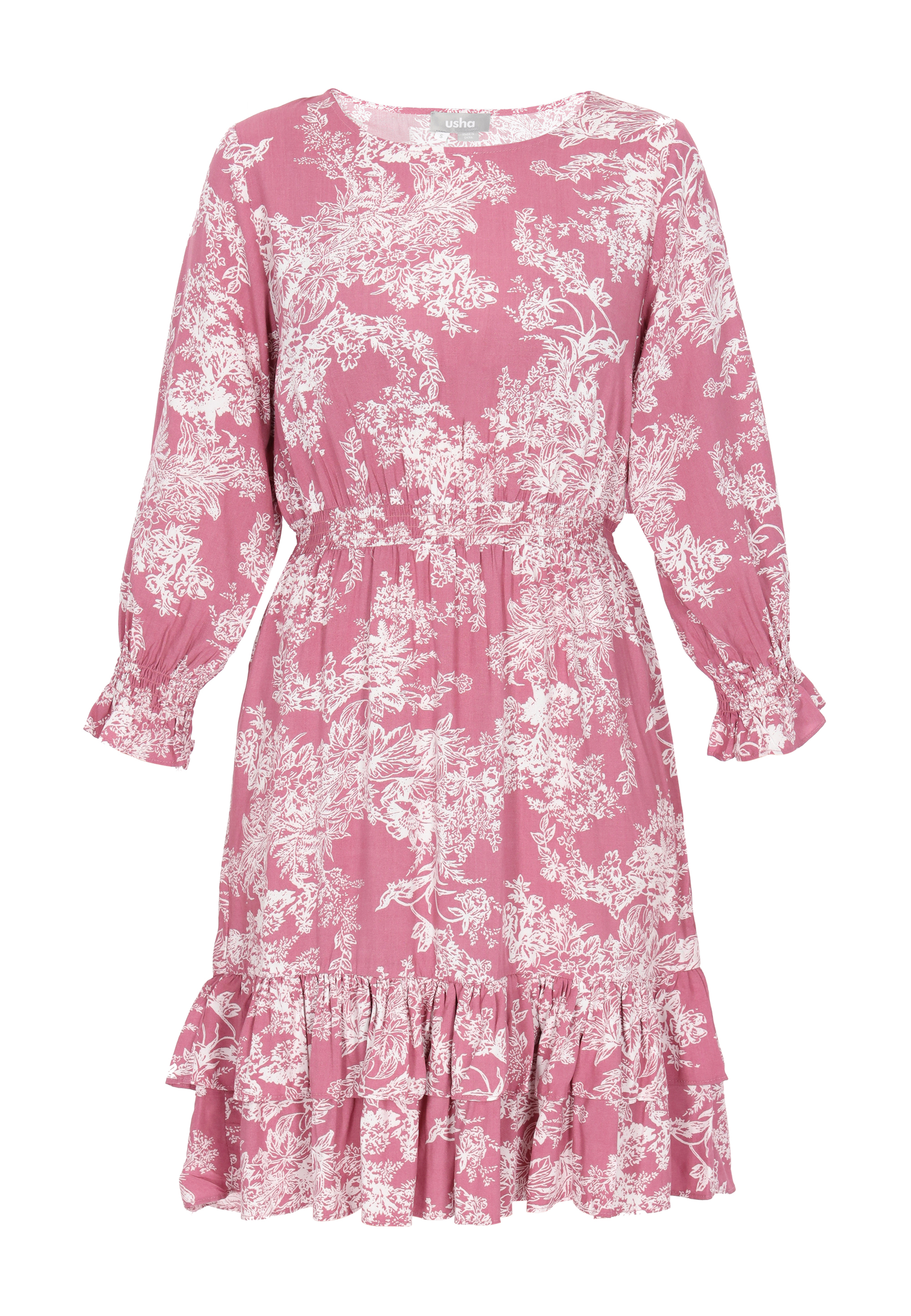 FELIPA Kleid Frauen rosa weiß L