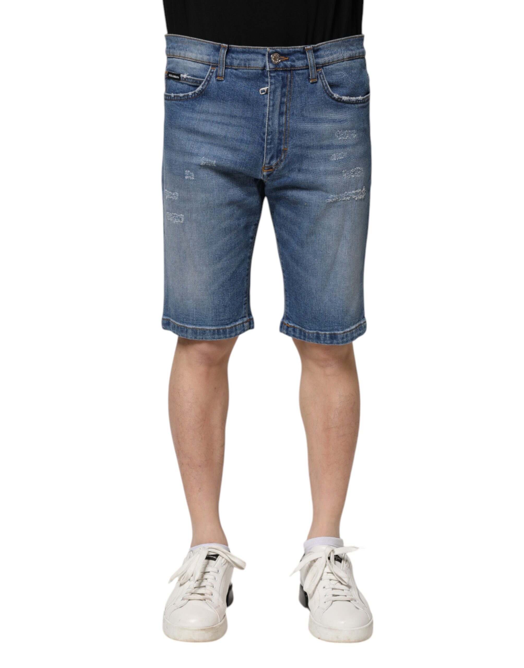 Zerrissene Jeanskurzshorts Image