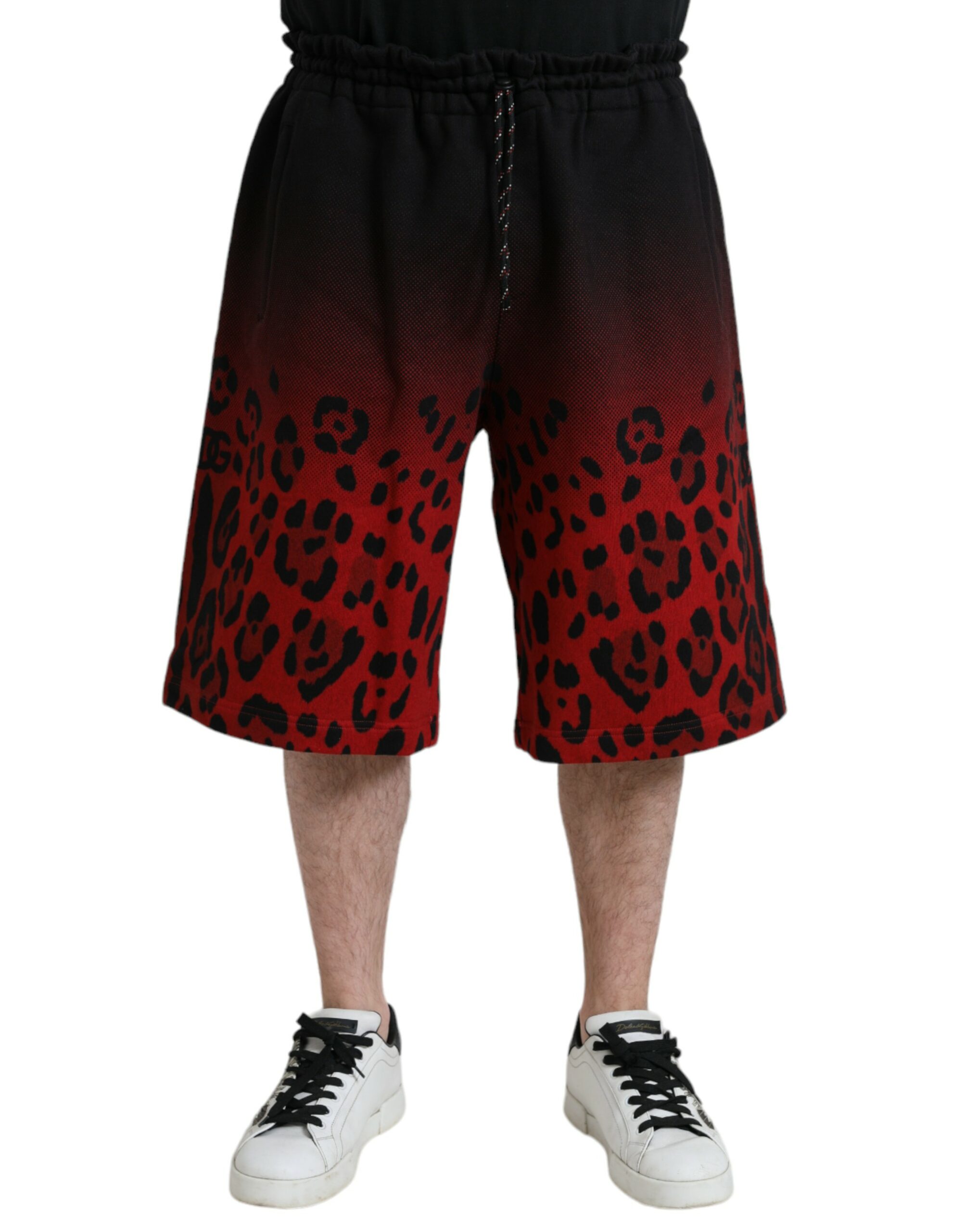 Gradient-Leopardenmuster-Sweatshorts Image