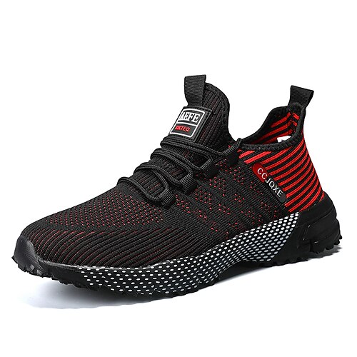 scarpe da corsa da uomo in rete nera – scarpe da ginnastica leggere con tomaia traspirante, ideali per la corsa, la palestra e le attività sportive