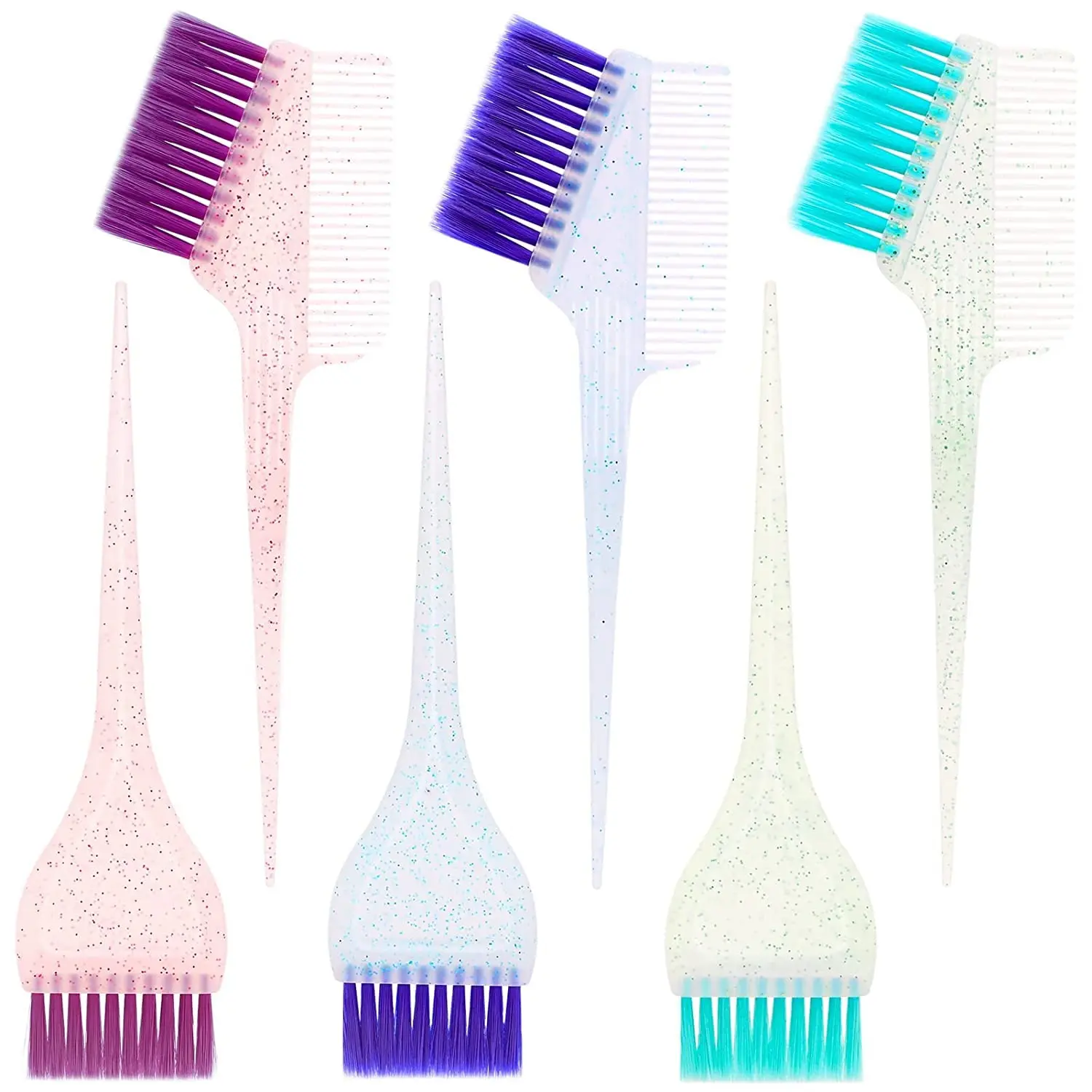 Spazzola per capelli professionale per tinture Mini spazzola per crema colorata antiscivolo Spazzola per colorare i capelli Spazzola per polvere per applicatore di tinture per capelli