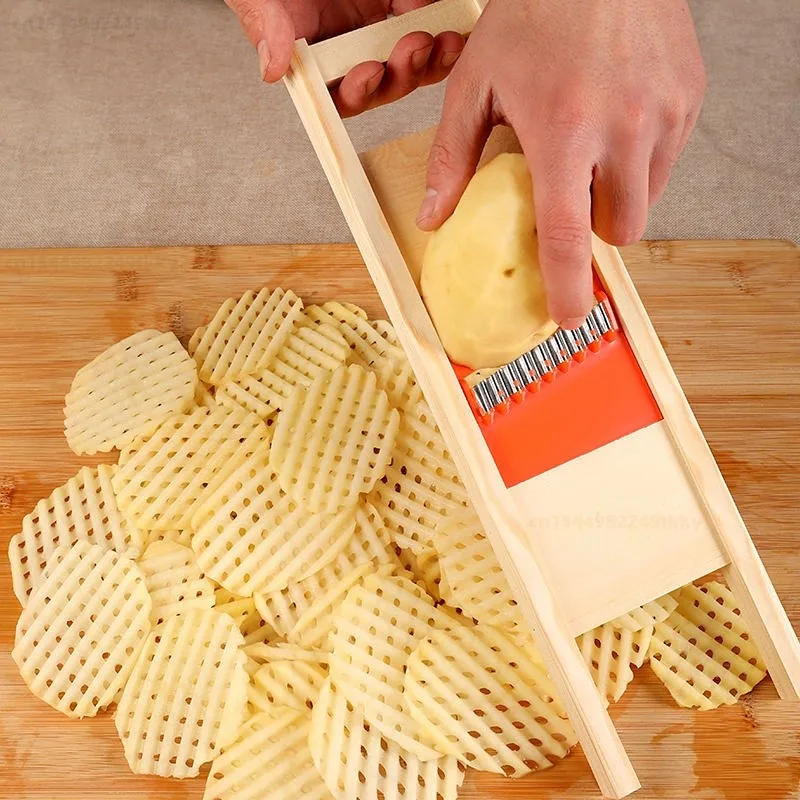 Kartoffel Slicer Cut Kartoffel Grid Artefakt Grid Wischen Grid Messer Gemüse Cutter Welle Messer Cut Blume Messer Gadgets Zubehör