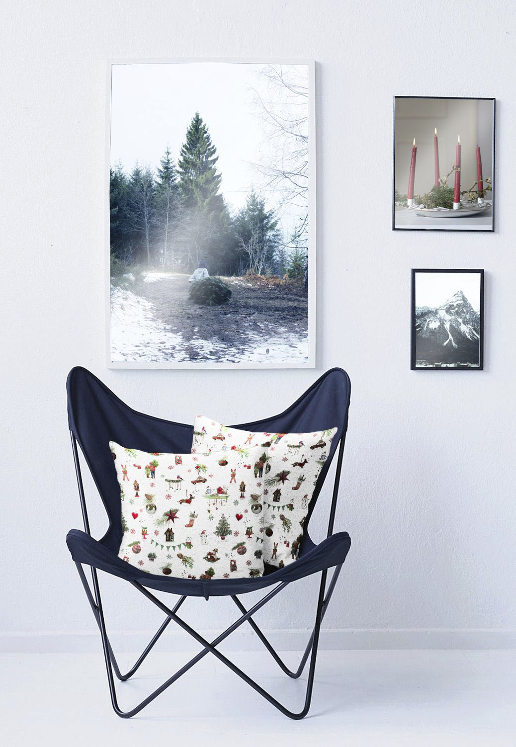 Kissenhülle APELT "6200" Gr. 1, bunt (grün, rot, weiß), B:40cm L:40cm, Polyester, Obermaterial: 70% Polyester, 30% Baumwolle, Kissenbezüge, Kissenhülle