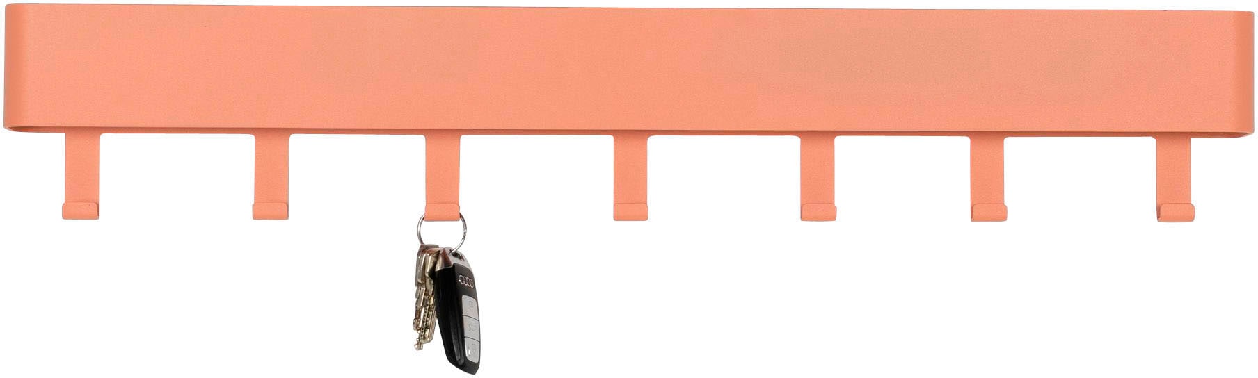 Garderobenhaken SPINDER DESIGN, rosa, B:72cm H:12cm T:7,5cm, Metall, Garderobenhalter, Garderobenhaken, Metall, Breite 72 cm
