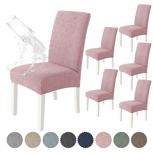 Wasserdichter, dehnbarer Stuhlbezug, modern und schlicht, rutschfest und staubdicht – ideal für Küche und Zuhause, ein perfektes Geschenk für die Familie.