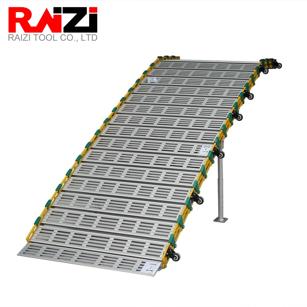 Raizi 1 set tragbare faltbare Aluminium rampen benutzer definierte Größe rutsch feste verstellbare Verladung Mobil heim Supermarkt Roll rampen Image