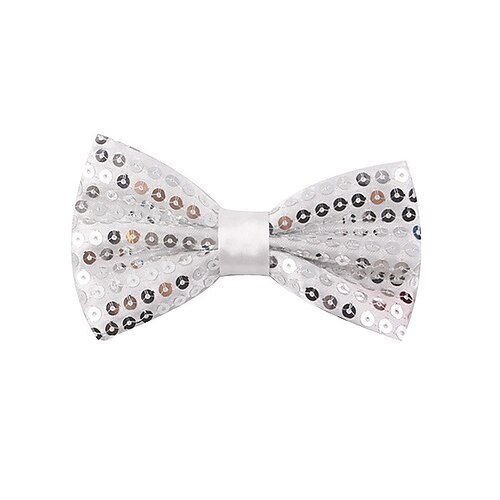 Herren Pailletten Fliegen Polyester Material In mehreren Farben erhältlich Perfect für Karnevals- Maskerade-Bälle Lustiges Festliches Zubehör Image