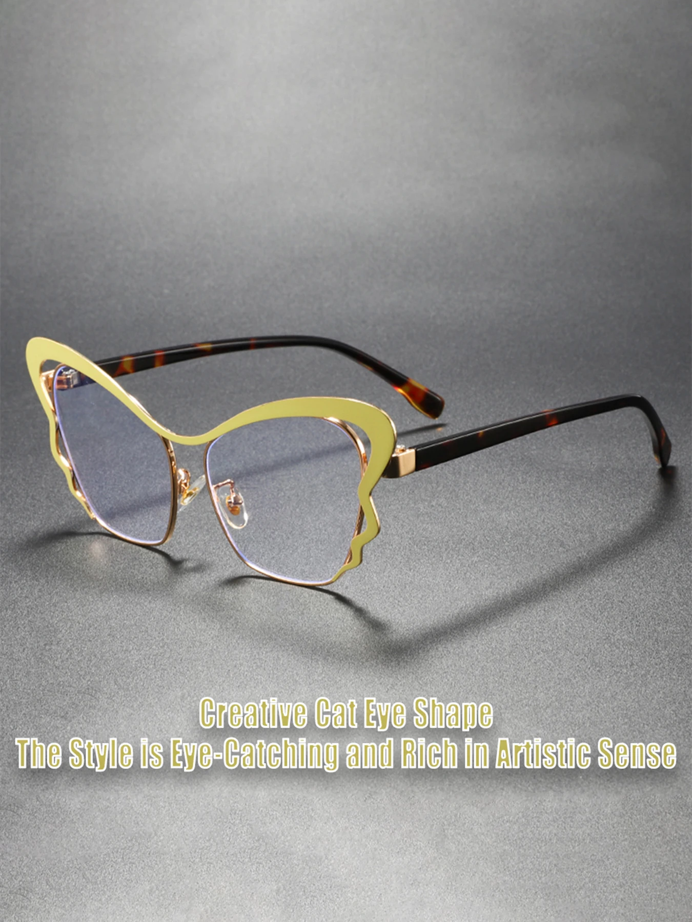 Modische Cat-Eye-Anti-Blaulicht-Brille, Unisex-Universal-Stil, vielseitig und stilvoll, perfekt für Männer und Frauen, täglicher Gebrauch Image