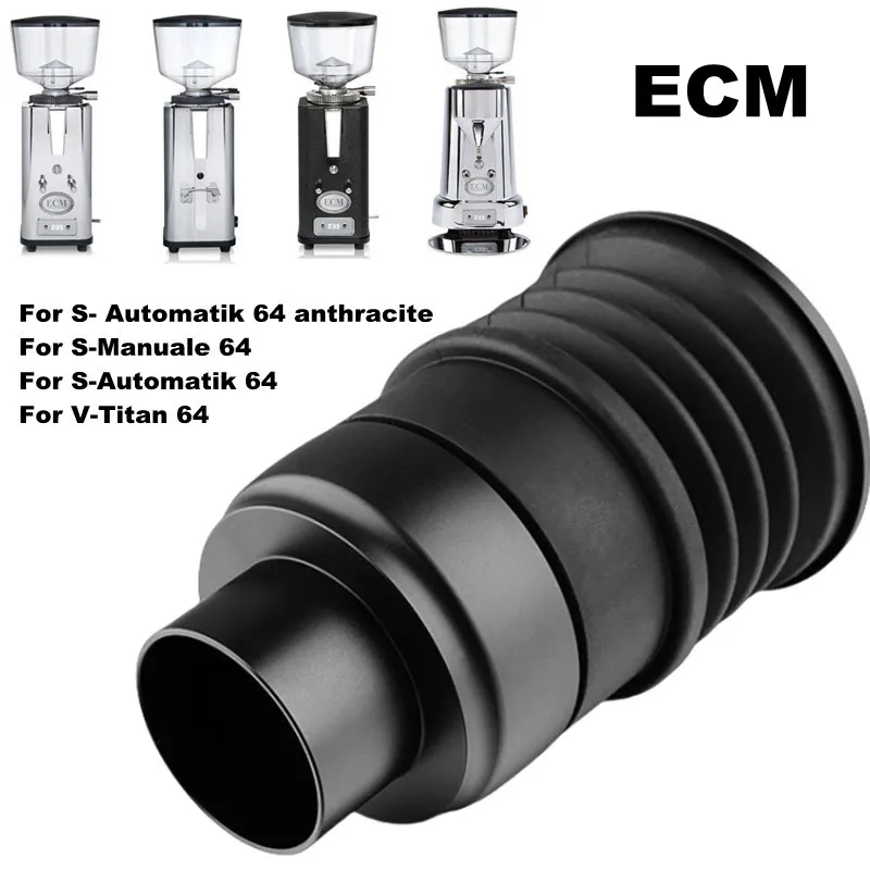 ECM Kaffeebohnenmühle Single Dose Hopper Faltenbalg für S-Manual 64/S-Automatik 64/Anthrazit/V-Titan 64 Kaffeemühle Gebläse Image