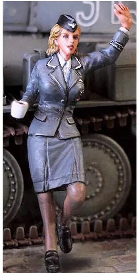 1:35 Resin-Bausatz, weibliche Bürodame, unmontierte Skulptur für Hobbyisten Image