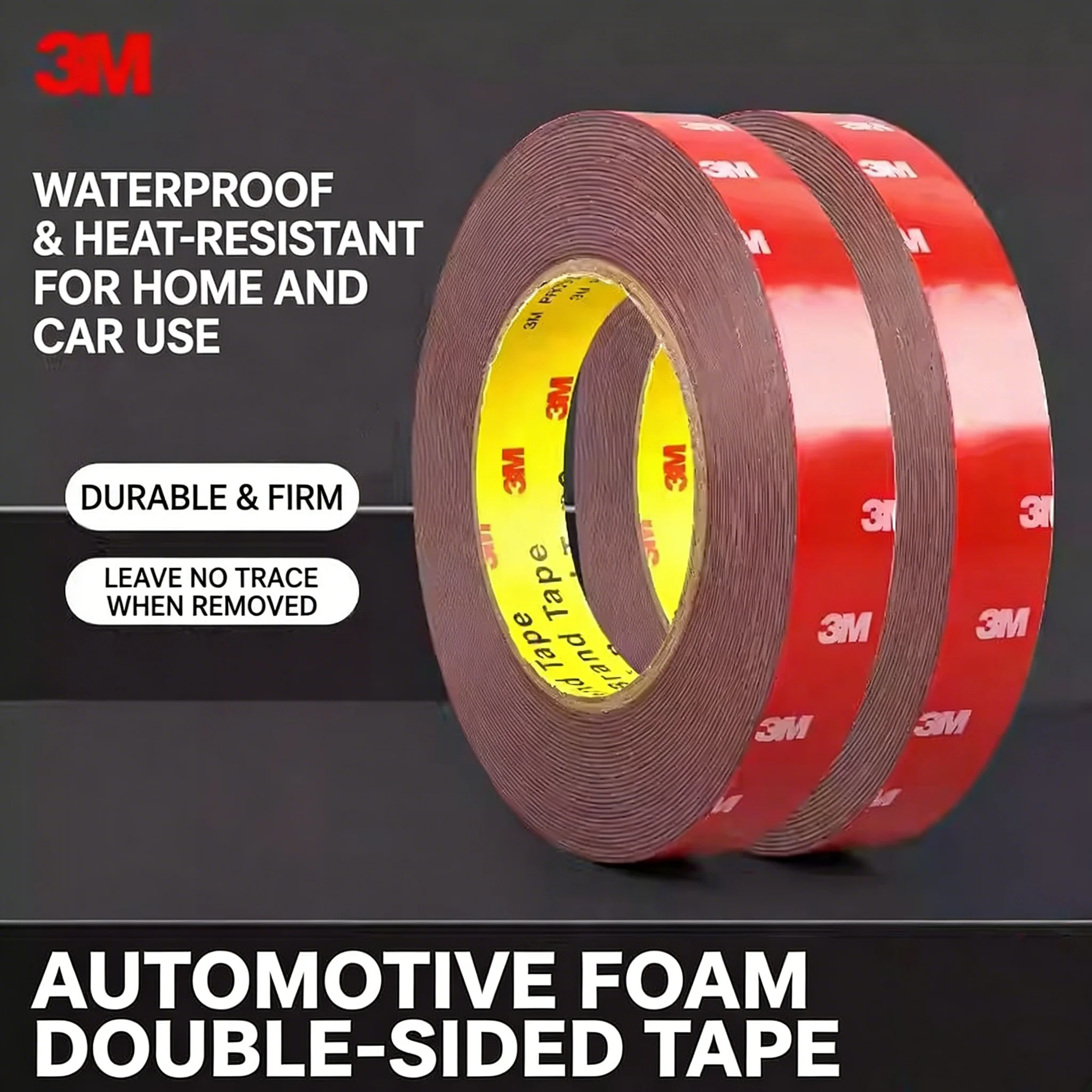 3M 4229P VHB Starker doppelseitiger Klebstoff Automobil Dekorieren Befestigungsband Wasserdichtes spurloses Schaumstoffband Hohe Temperatur Image