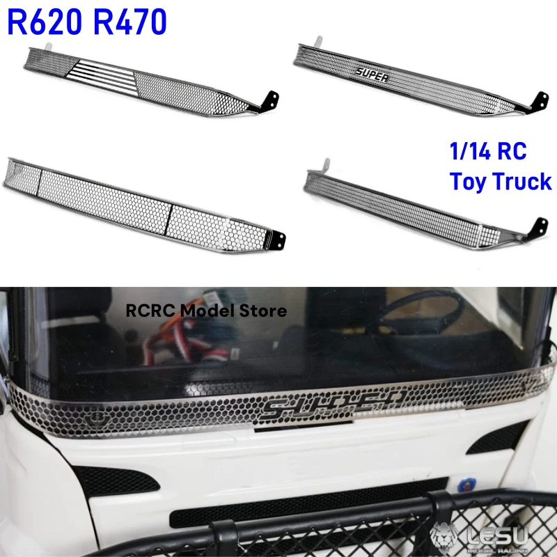 1/14 RC Spielzeug Lkw Windschutzscheibe Schutz Dekorativ Für Tamiya 1:14 RC Traktor Lkw Für SCANIA R620 R470 Zubehör LESU G-6154