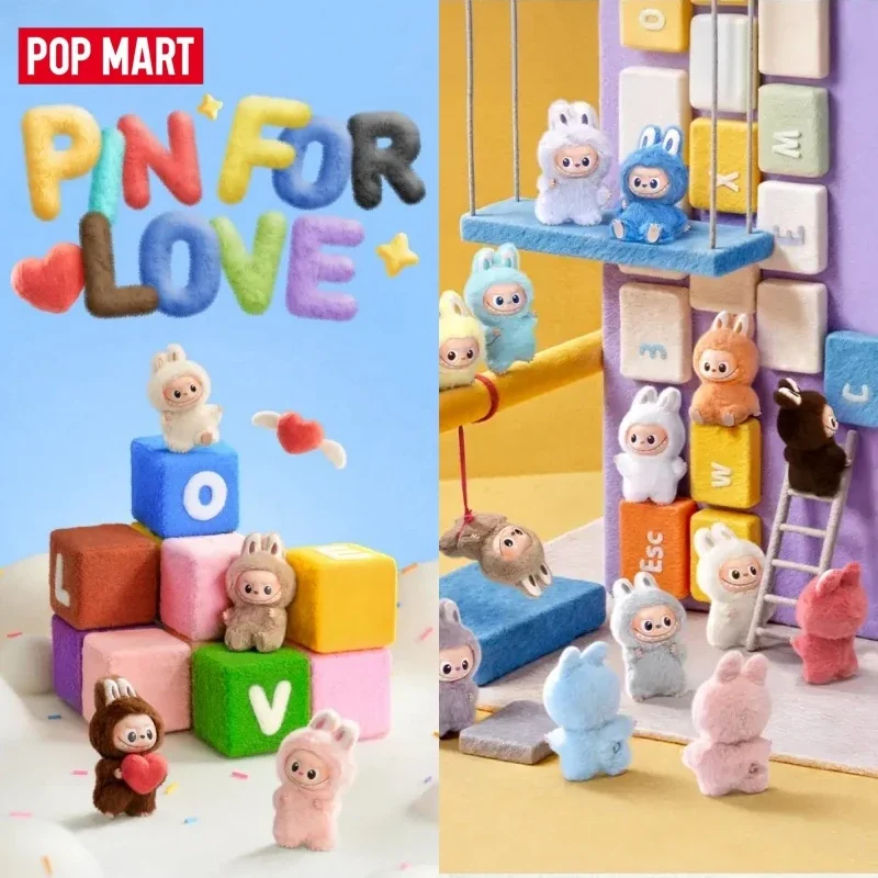 POP MART Labubu 4.0 Pin for Love Serie Blind Box The Monsters Überraschungstüte Anime Sammelfigur Ornamente Puppen Spielzeug Image