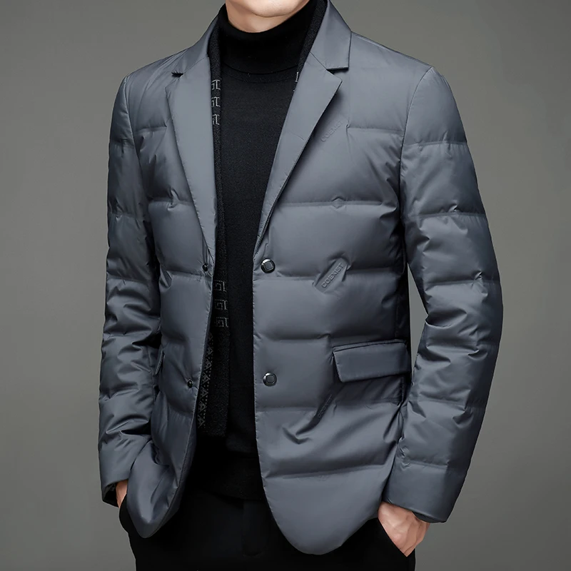 Winter Neue Stil 90 Weiße Ente Unten männer High-End-Qualität Schal Kragen Casual Anzug Jacke Image