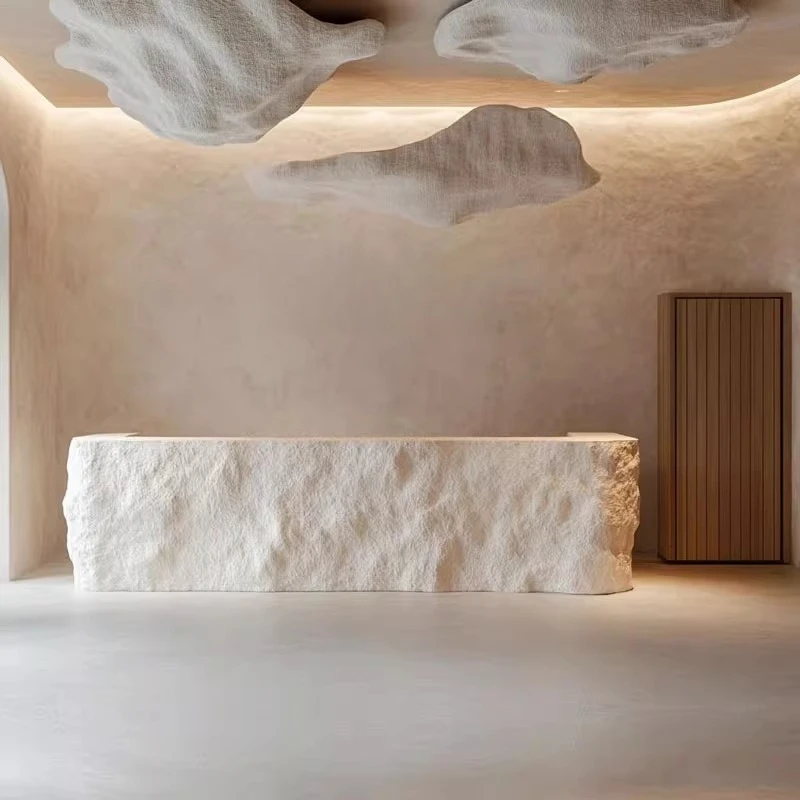 Empfangstheken des Kundenzentrums, Büro-Aufbewahrungsmöbel, moderne Empfangstheken, Business-Fiberglasmöbel wwwhoi MHJDT Image