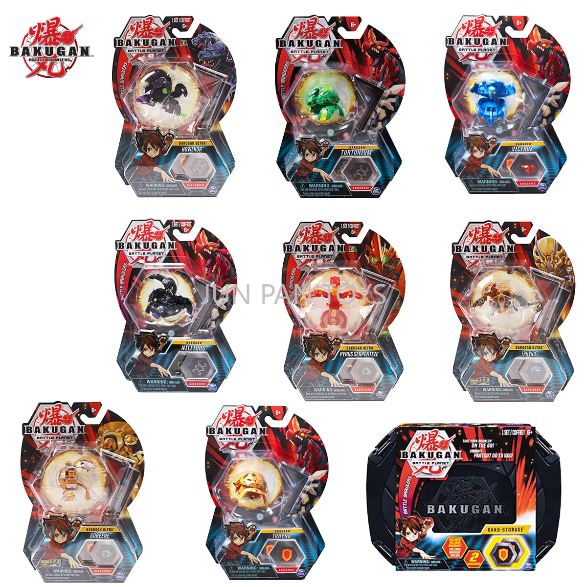 Original Spin Master Bakugan Ultra Battle Planet Transforming Creature Sammler-Actionfiguren-Karten Junge Weihnachtsgeschenke Spielzeug Image