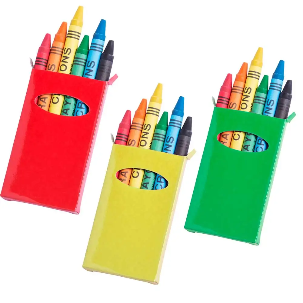 Set mit 13 Boxen mit 6 farbigen Buntstiften zum Ausmalen. Originelles Geschenk für Jungen und Mädchen als Detail für Geburtstage, Schulen, Kindergärten oder Kinderveranstaltungen und fördern die Image