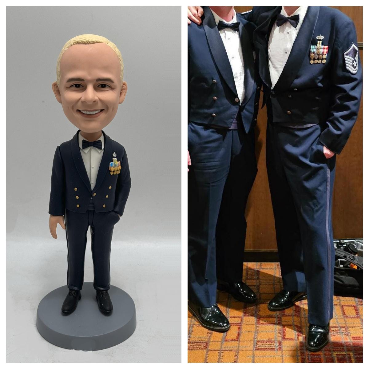 Bobblehead personalizzati di poliziotto, Bobblehead personalizzati di fidanzato, Bobblehead personalizzati di marito, Bobblehead personalizzati di pad