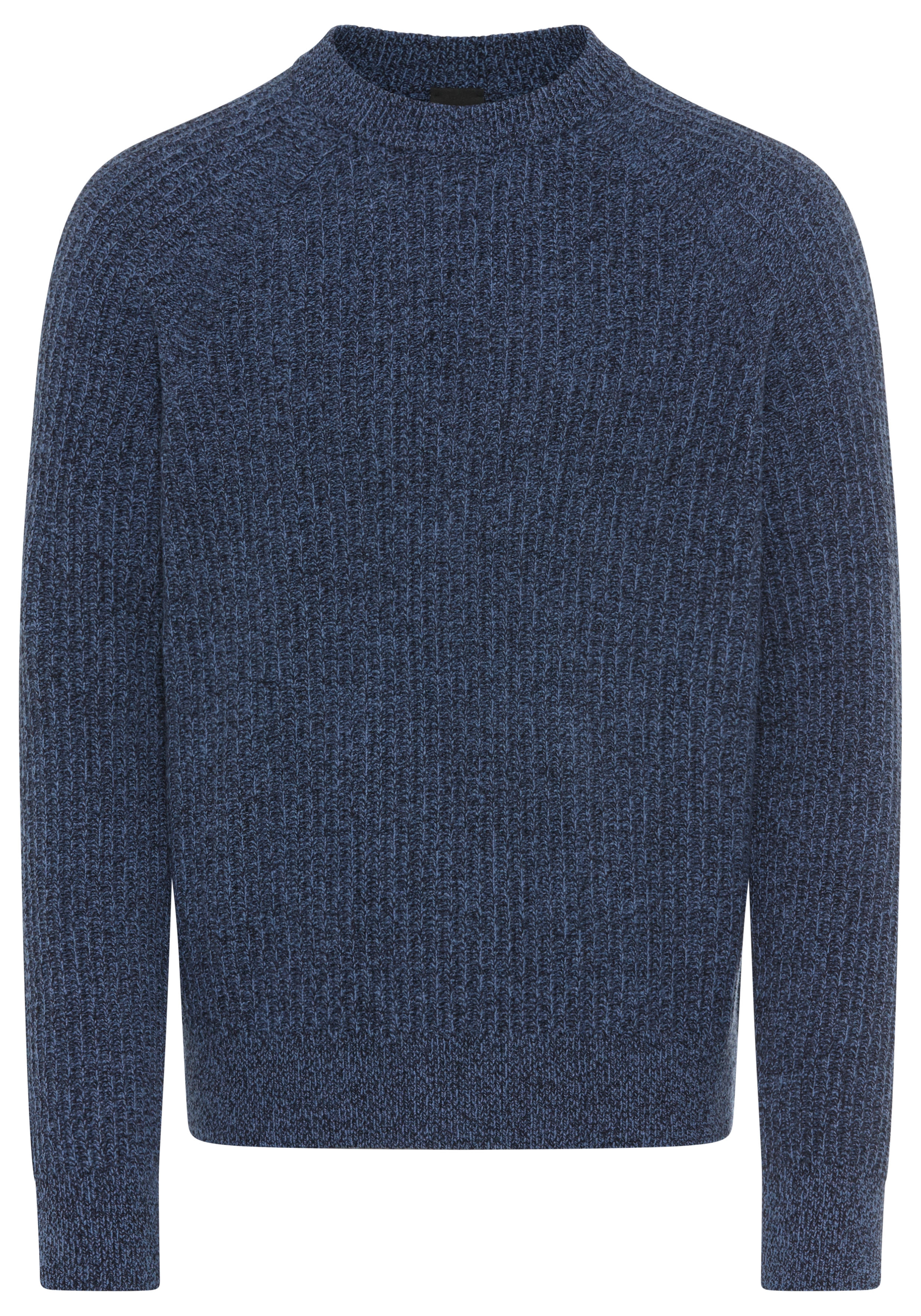 Strickpullover BOSS ORANGE "Klacier", Damen, Gr. M, open blau495, Strick, Obermaterial: 40% Schurwolle, 40% Wolle, 20% Polyamid, unifarben, relaxed fit normal, Rundhals, Bündchen, Pullover Strickpullover, Rundhalsausschnitt, Relaxed Fit, Rippstrick