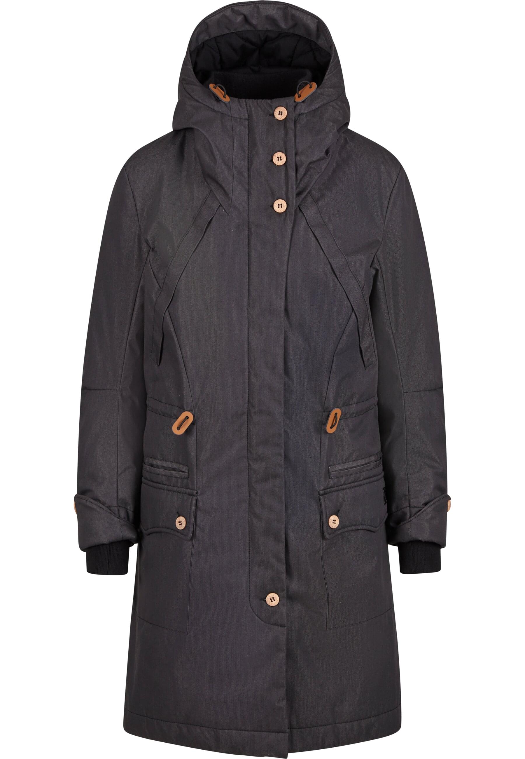 Parka BRANDIT "Brandit Brandit Women Mayleene Winterparka", Damen, Gr. S, schwarz, 75% Polyester, 25% Baumwolle, unifarben, normal, ohne Ausschnitt, Jacken Parka