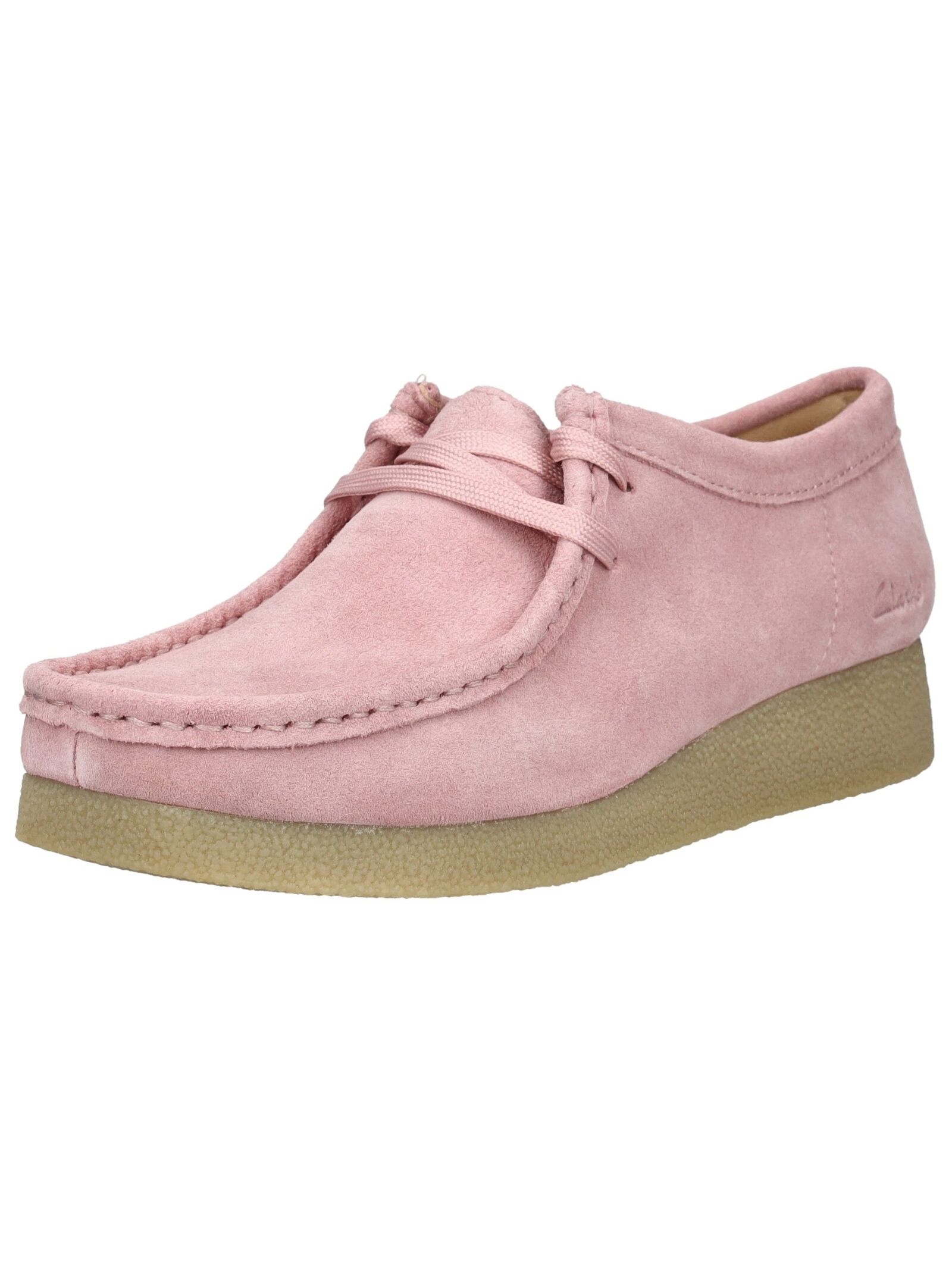 Espadrille CLARKS "Clarks Halbschuhe Veloursleder", Damen, Gr. 39,5, rose, Veloursleder, Schuhe Espadrille
