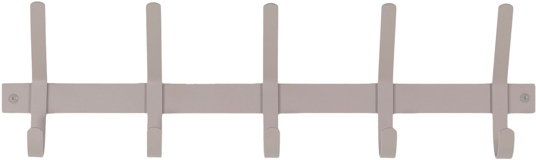 Garderobenhaken SPINDER DESIGN, grau, B:70cm H:21cm T:8,2cm, Metall, Garderobenhalter, Garderobenhaken, Metall, Breite 70 cm