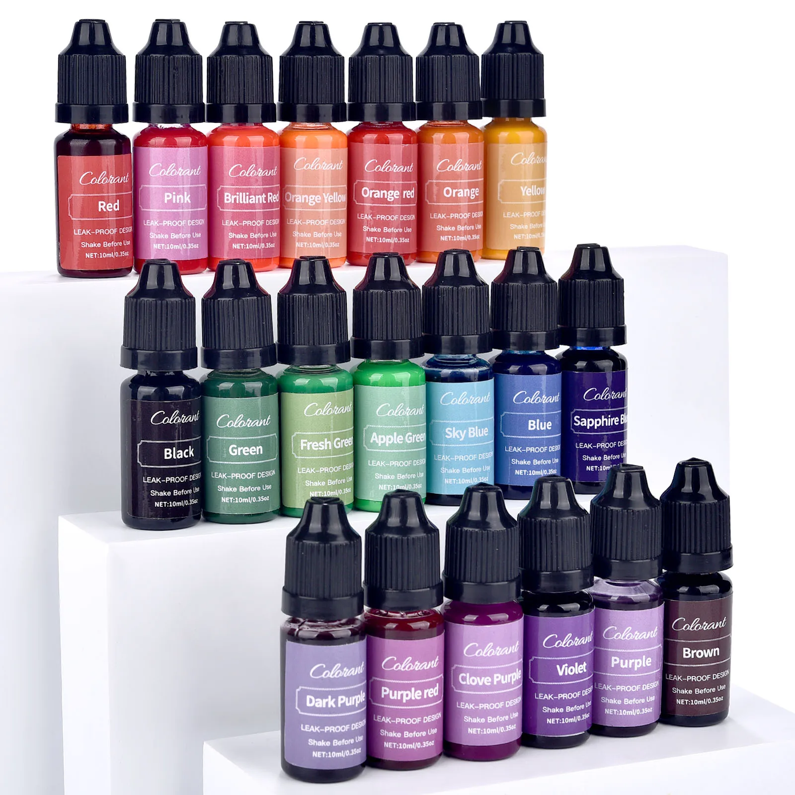 20 farben Kerze Farbstoffe Pigment Aromatherapie Flüssigkeit Farbstoff Pigment DIY Kerze Form Seife Färbung Handgemachte Handwerk Harz Pigment Image