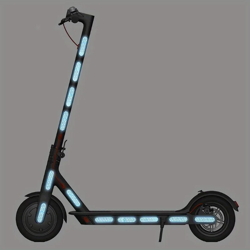 Reflektierende Warnaufkleber für Nachtsicherheit – passend für Ninebot G30, Xiaomi M365/Pro Scooter-Karosserie und Radnabe Image