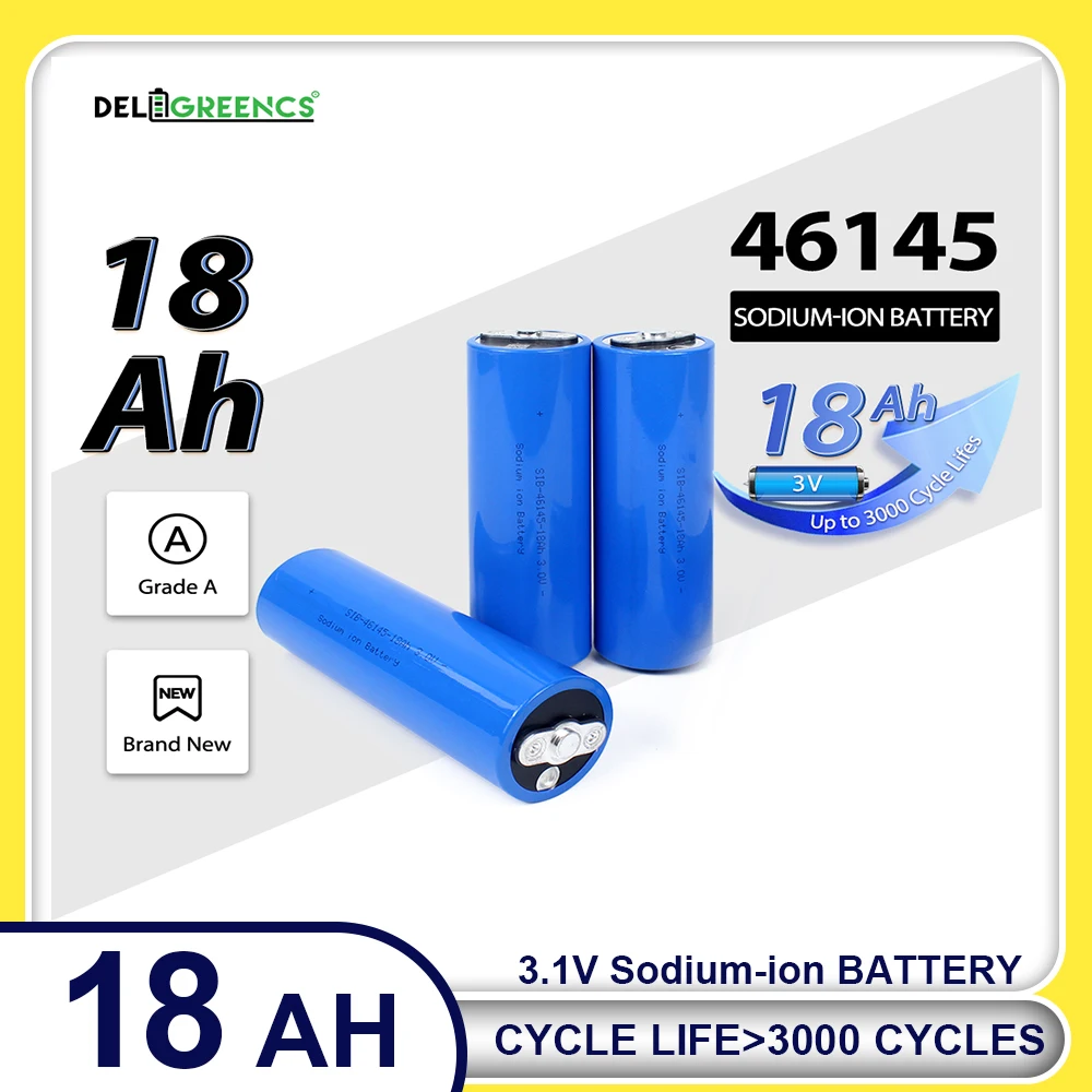 3 V 18 Ah 46145 Natrium-Ionen-Akku, Klasse A, natriumelektrische SIB-Niedertemperatur-Akku für DIY-Energiespeicher-Roller Image