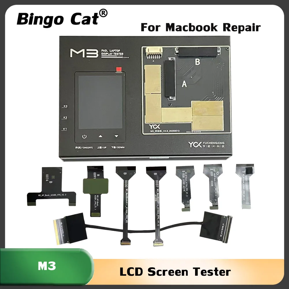 YCX M3 LCD Bildschirm Tester OLED Bildschirm 3D Touch Test Bild Wiedergabe Test Reparatur Testen Flex Kabel Für Macbook MAC Reparatur Werkzeug Image