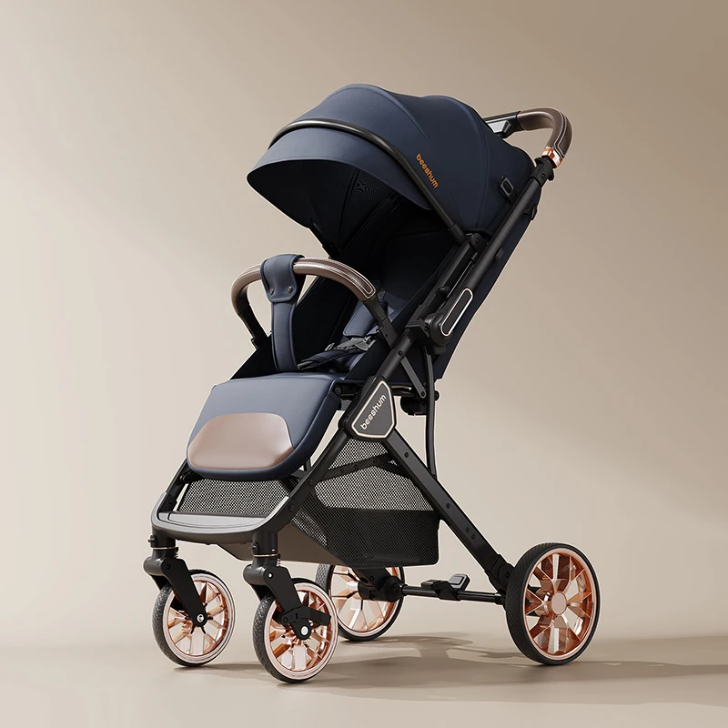 2026 B7 Kinderwagen für Neugeborene, Sitzen und Liegen, 0–3 Jahre alt, leicht, faltbar, Kinderwagen, Zwei-Wege Image