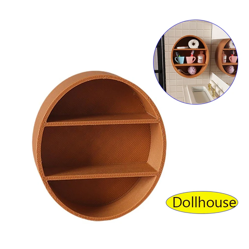 1/12 Puppenhaus Wandschrank Display Regale Lagerregal Modell Puppenhaus Wohnzimmer Möbel Dekoration Puppenhaus Zubehör Image