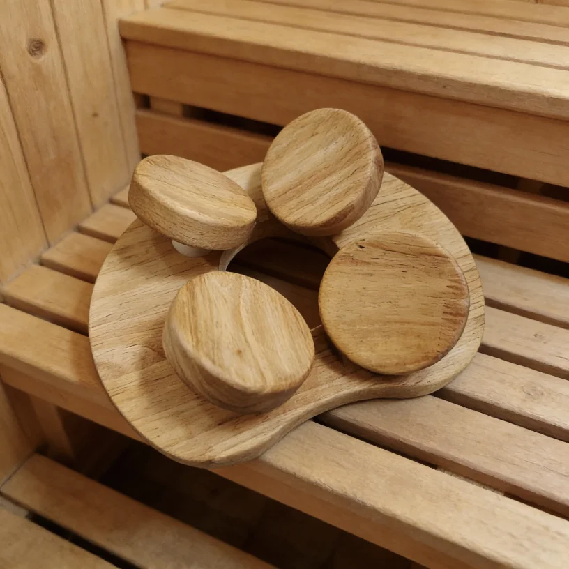 360 ° Verstellbares Stütz-Saunakissen, Sauna-Zubehör für steifer Hals, Schulterschmerzen, Kopfentspannung