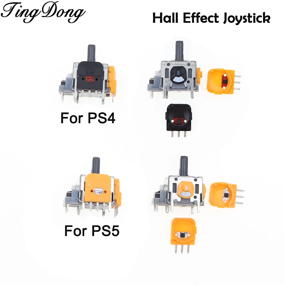 1/2/10PCS Hall Wirkung Rocker Vier Generation Anti Drift Joystick Für PS4 PS5 Controller Thumb-Stick reparatur Teile Image