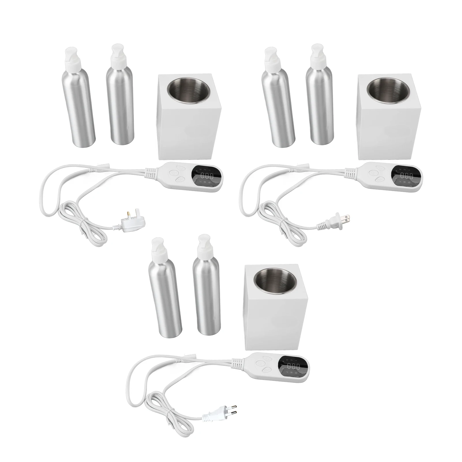 Massage Ölheizung profession elle einzelne Flasche schnelle Heizung Lotion wärmer mit 2 stücke Aluminium flaschen Massage öl wärmer