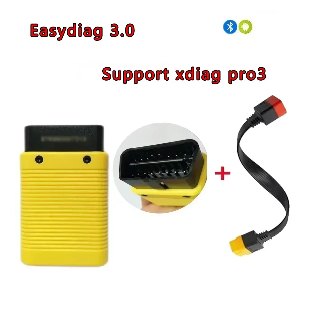 Original-Start X431 Easydiag 3.0 funktioniert mit Xdiag-Software, Bluetooth-Adapter für Android, universelles Autodiagnosetool Image