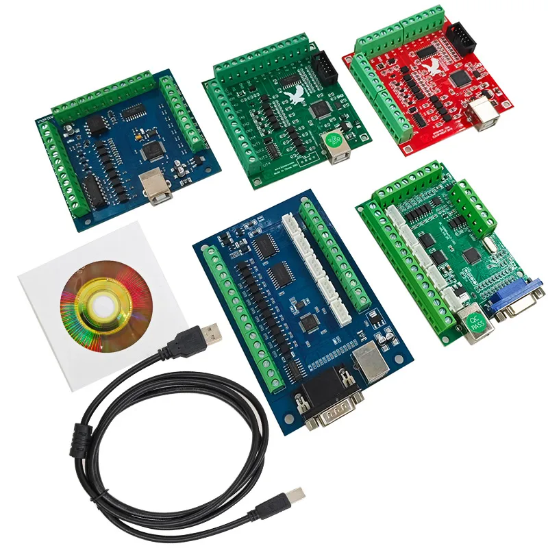 1PC USB MACH3 100Khz Scheda driver motore CNC Interfaccia a 4 assi 5 assi Scheda breakout controller di movimento per macchine CNC