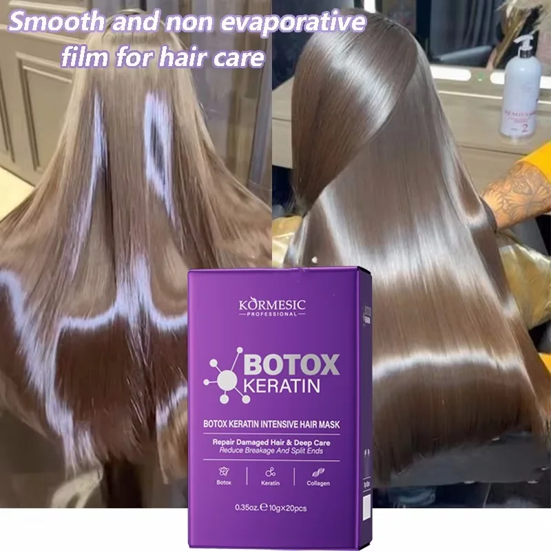 Keratin-Haarmaske, magisch, 5-Sekunden-Reparatur, Schäden, krauses, weiches, glattes, glänzendes Haar, tiefe Befeuchtung, Haarbehandlung, Reparatur, Haarpflegemaske Image