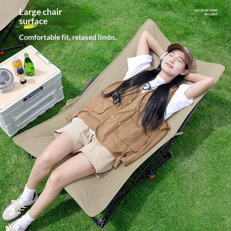 Tragbarer, zusammenklappbarer Campingstuhl, verstellbare Liege, Lounge, faltbare Sonnenliege, leicht, Angeln, Terrasse, Büro, Nickerchenstuhl