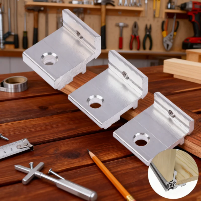 HUAHUA 8. Langlebiges Aluminiumprofil 2020 3030 4040, Befestigungsset für Seitenplattenhalterung HUAHUA Image