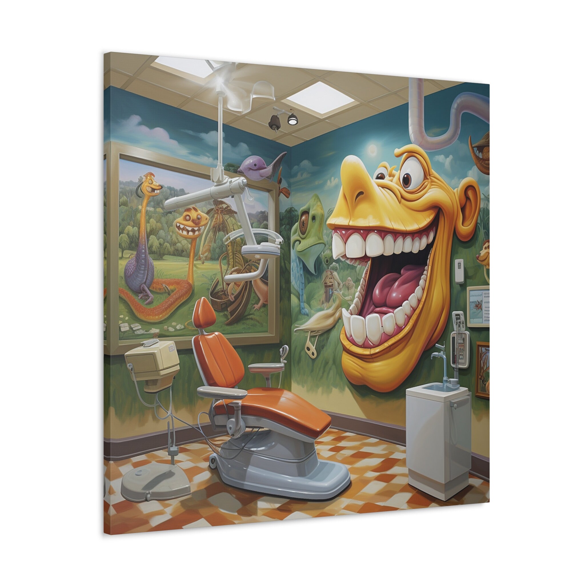 Studio dentistico tela parete arte studio dentistico stampa dentista Poster dentista tela studio dentistico dentista regalo ufficio arte dentista Boss