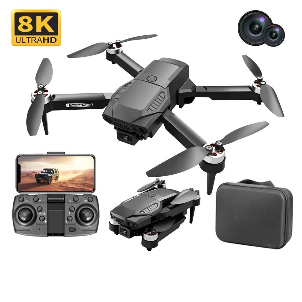 Foldable Dual Camera HD Drone blackpro dc 8k 1b