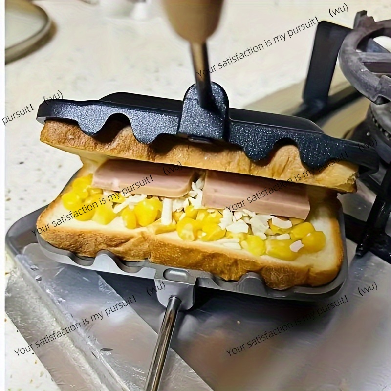 Dual Color Rectangular Sandwich Baking Pan, Non stick Aluminum Alloy, Stovetop Toast Maker, Kitchen Cookware Dual Color Rectangular Sandwich Baking Pan, Non stick Aluminum Alloy, Stovetop Toast Maker, Kitchen Cookware