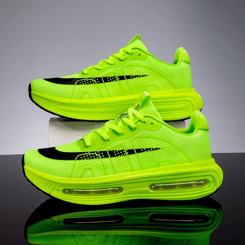 Lightweight Breathable Running Sneakers black White Red 6