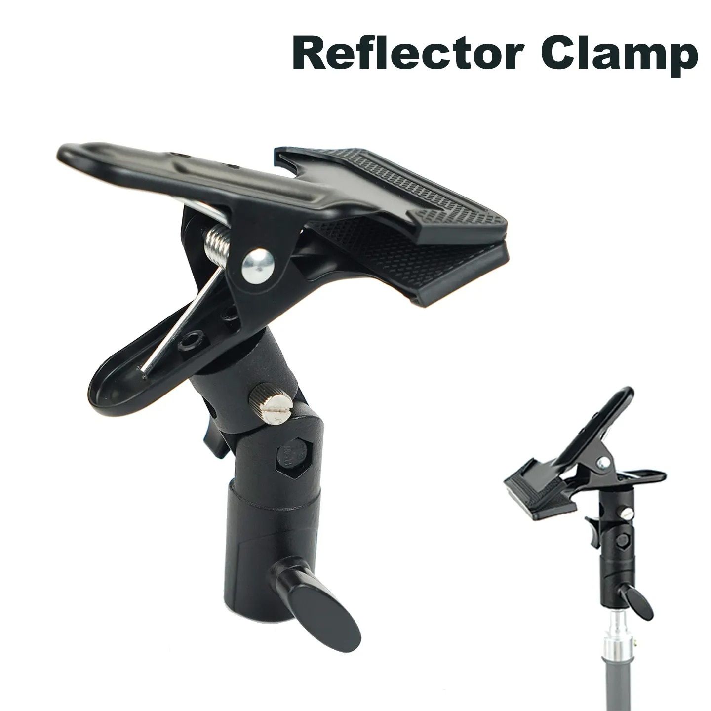 Reflector Holder Clamp With Swivel Adapter For Photography Light Stands clamp 360clip