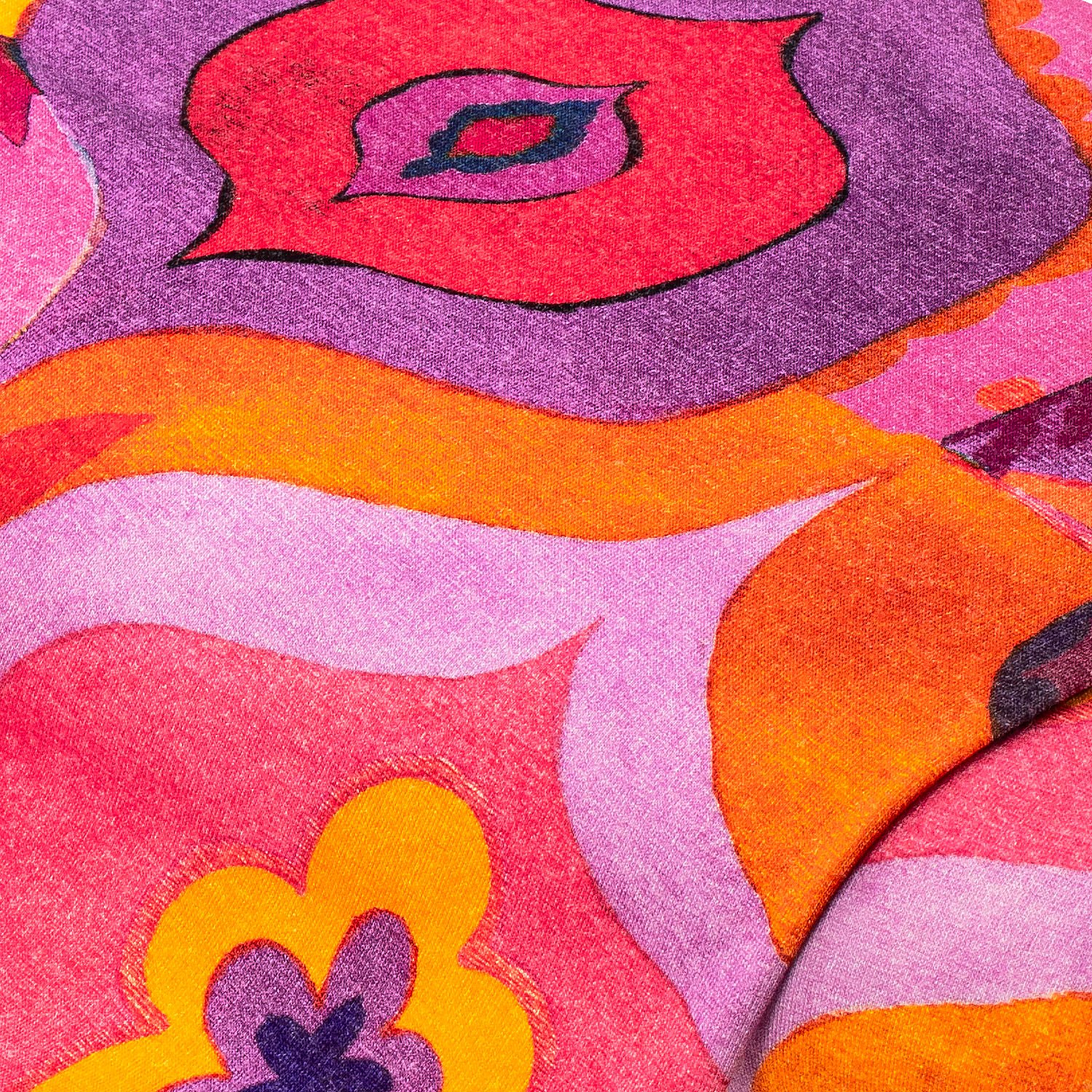 Elastik-Jersey „Retro“, rosa/orange