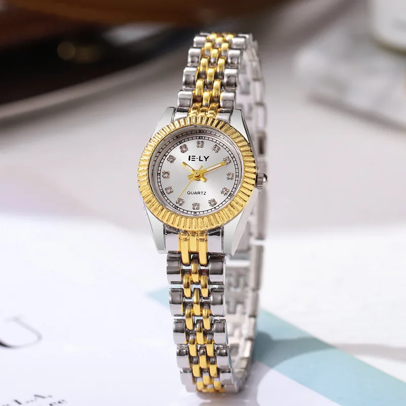 Neue Marke Frauen Gold Uhren Einstellbare Edelstahl Armband Student Quarzuhr Dropshipping Luxus Geschenk Uhr Reloj Mujer Image