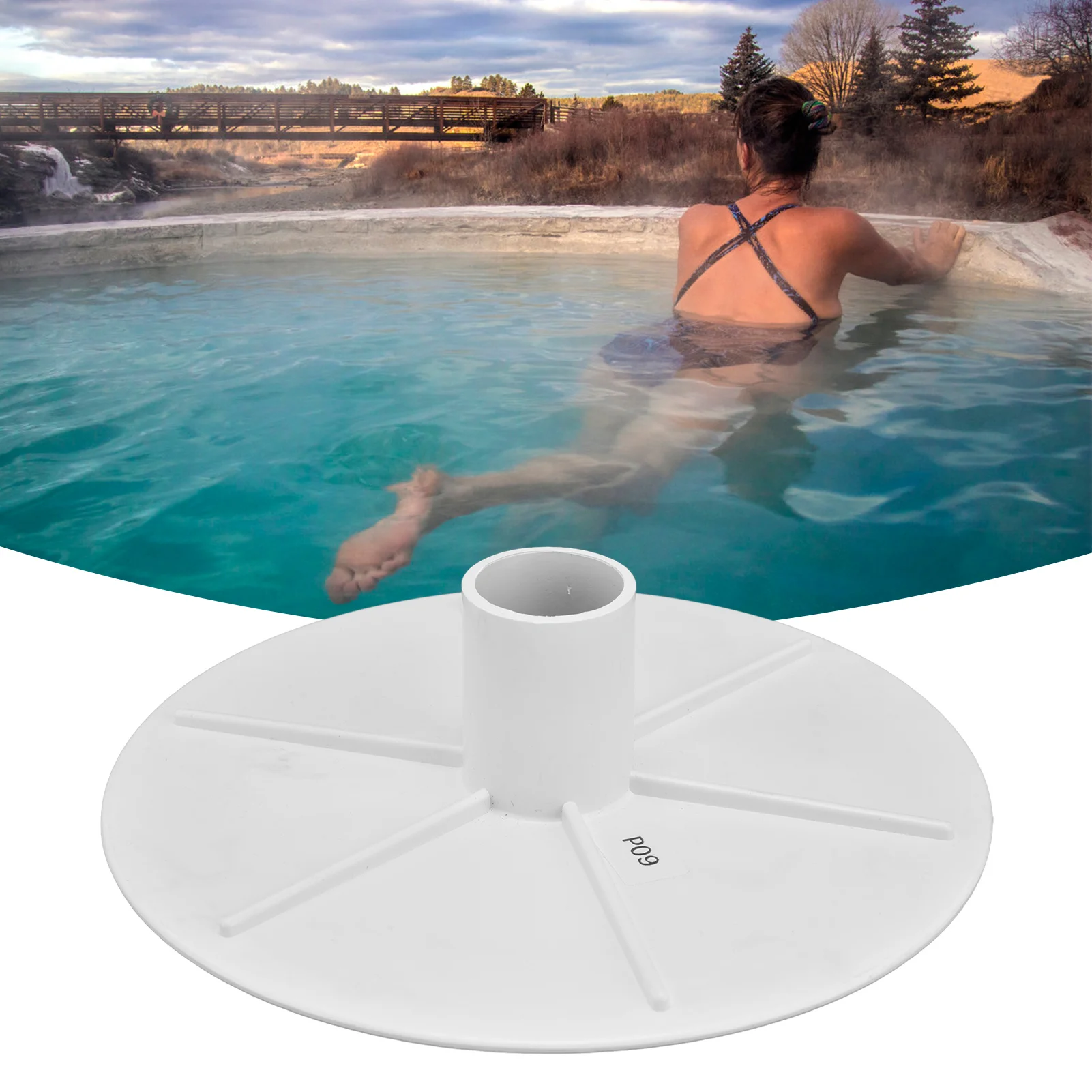 Skimmer Vakuum platte Adapter Skimmer Vakuum platte feine Verarbeitung einfache Installation praktische langlebige Pool Vakuum platte Image