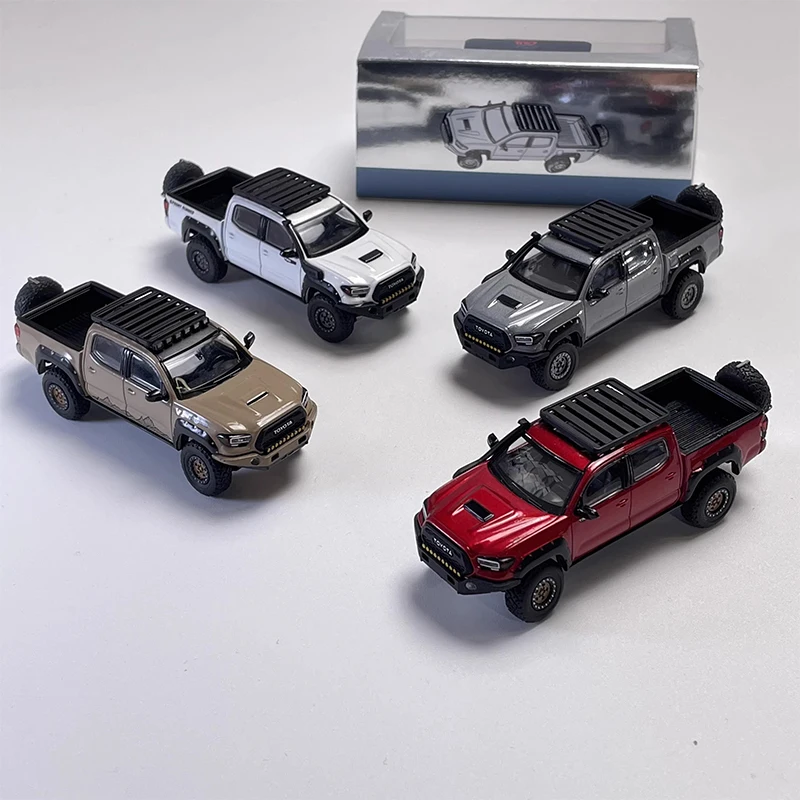 CAR1886 Tacoma Pickup im Maßstab 1:64, Geländewagen, Simulation, Legierung, Automodell, statische Anzeige, Sammlerstück, Geschenk, Souvenir-Dekoration Image