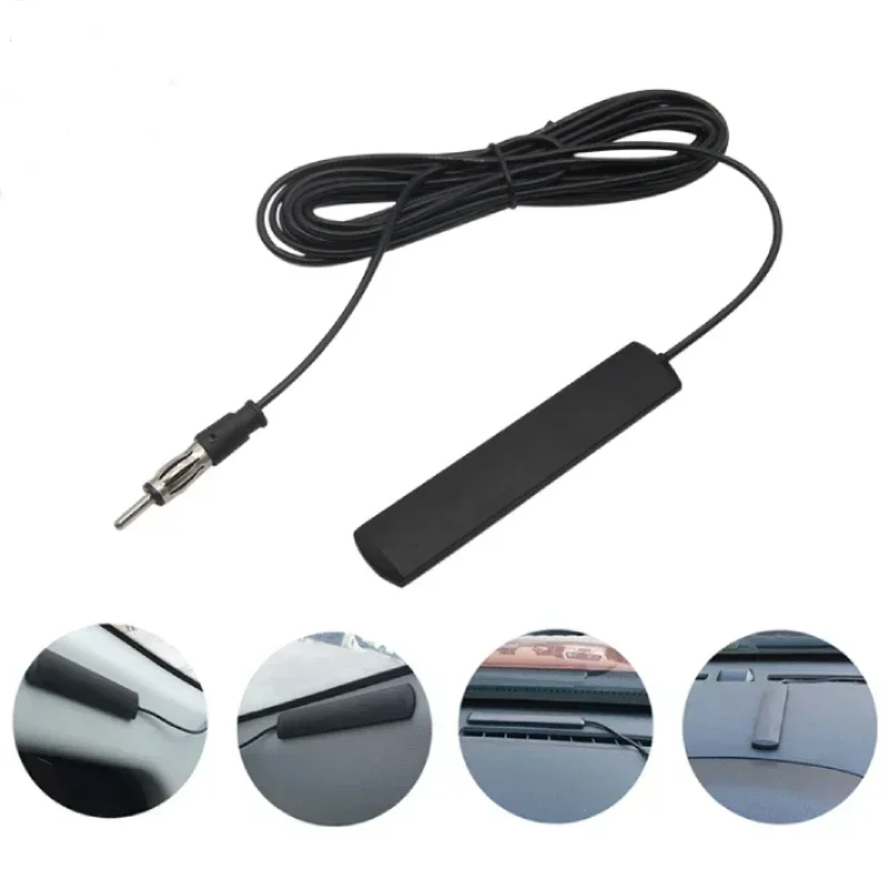 QXNY HD Autoradio FM-Antenne Universal Auto 3M Länge Signalverstärker Verstärker Marine Auto Fahrzeug Boot RV Signalverstärkungsgerät 1PC Image